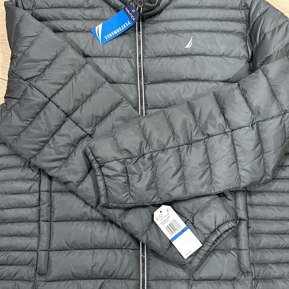 Nautica Charcoal Quilted Jacket